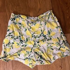 Linen Lemon Shorts